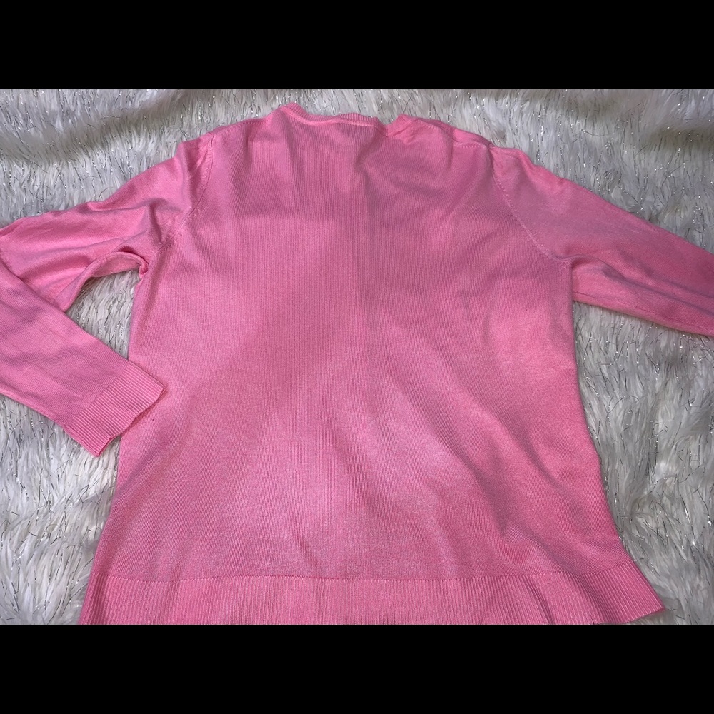 Pink Button Up Cardigan - Picture 2 of 4